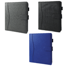 2026 Black , Grey & Blue Thermo PU Organizer Deboss Logo Design by Blue Moon Packaging Selangor 